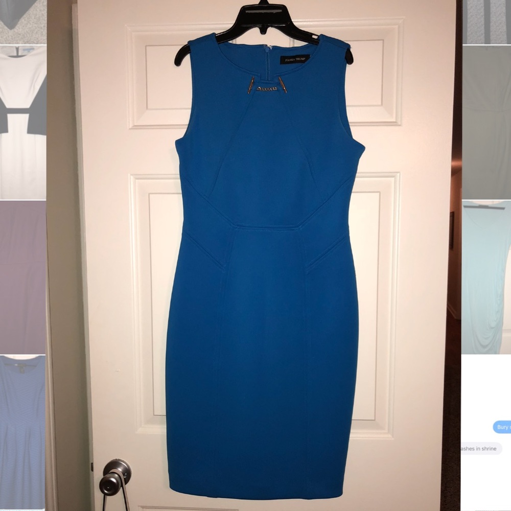 Blue Ivanka Trump dress